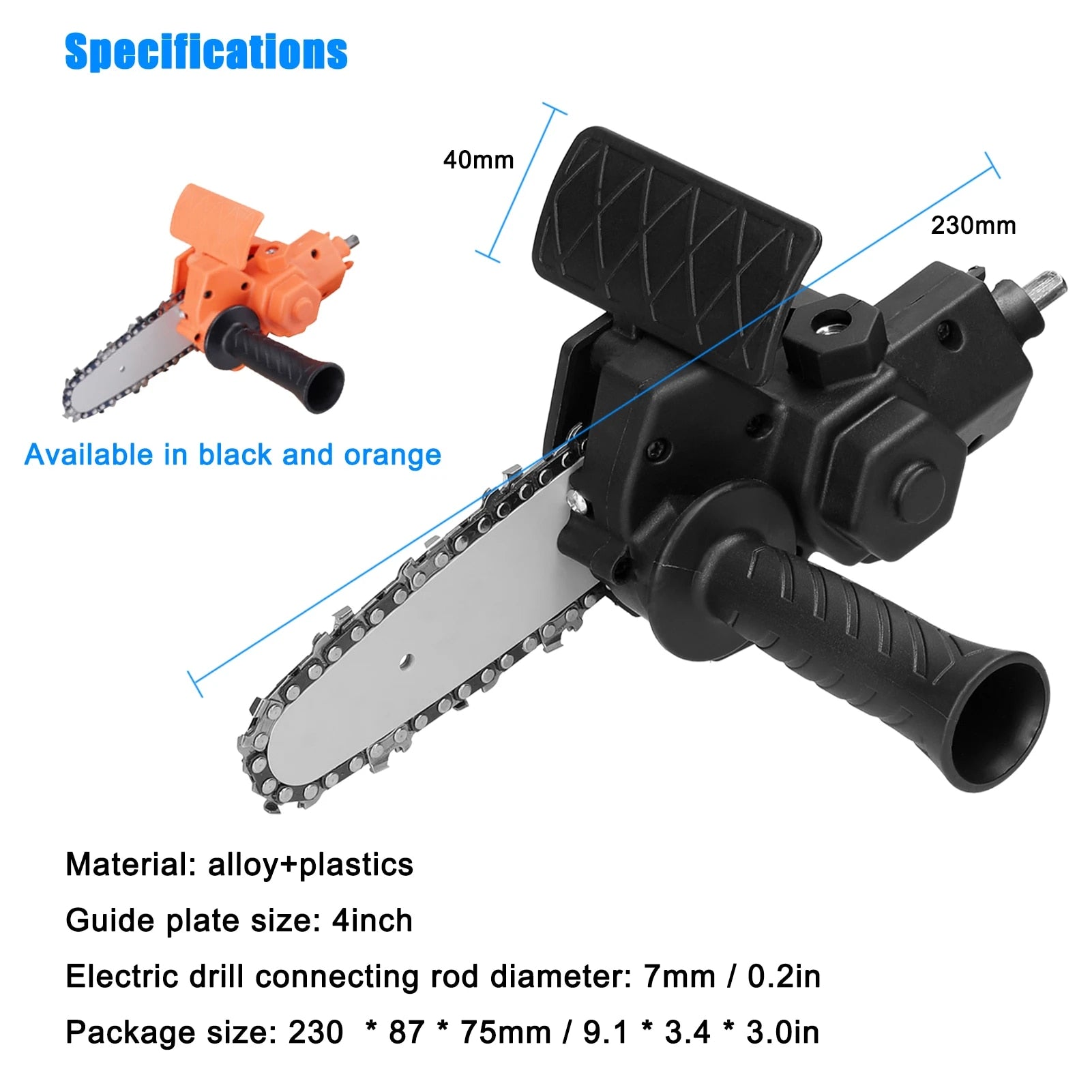 SwiftDrill™ Chainsaw Drill Attachment