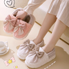 Load image into Gallery viewer, Bowow Fluffy Slippers with Big Bow