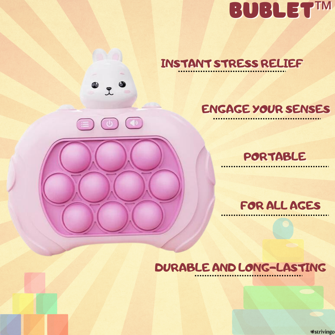 Bublet™ LED Quick Push Bubble Fidget Toy | BUY 1 GET 1 FREE (2PCS)