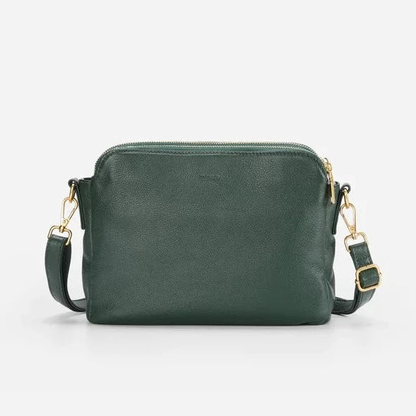 InstaCarry™ PU Leather Sleek Messenger Bag