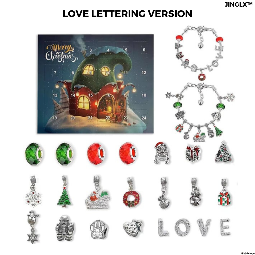 Jinglx™ DIY Christmas Advent Calendar Bracelets Set | EARLY CHRISTMAS OFFER
