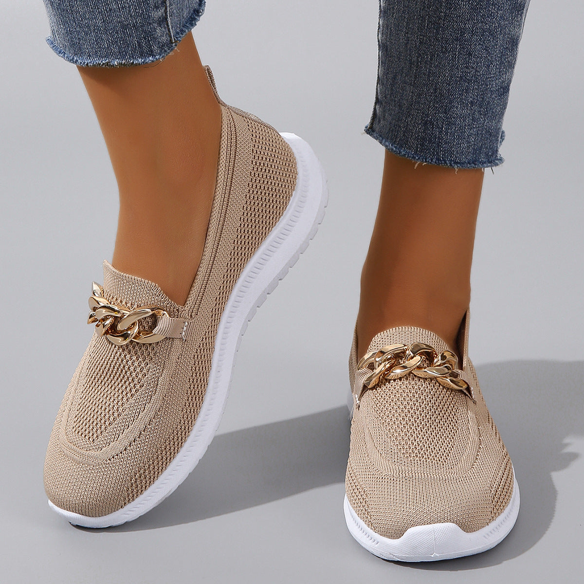 SlideStep™ Slip on Shoes with Chain