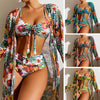 Load image into Gallery viewer, BeachFit 3-Piece Bikini with Cover Up