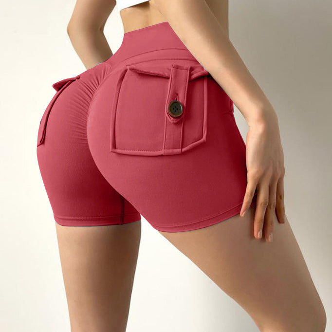 FitBuddy Gym Scrunch Shorts With Pockets