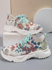 Load image into Gallery viewer, Floral Print Sneakers