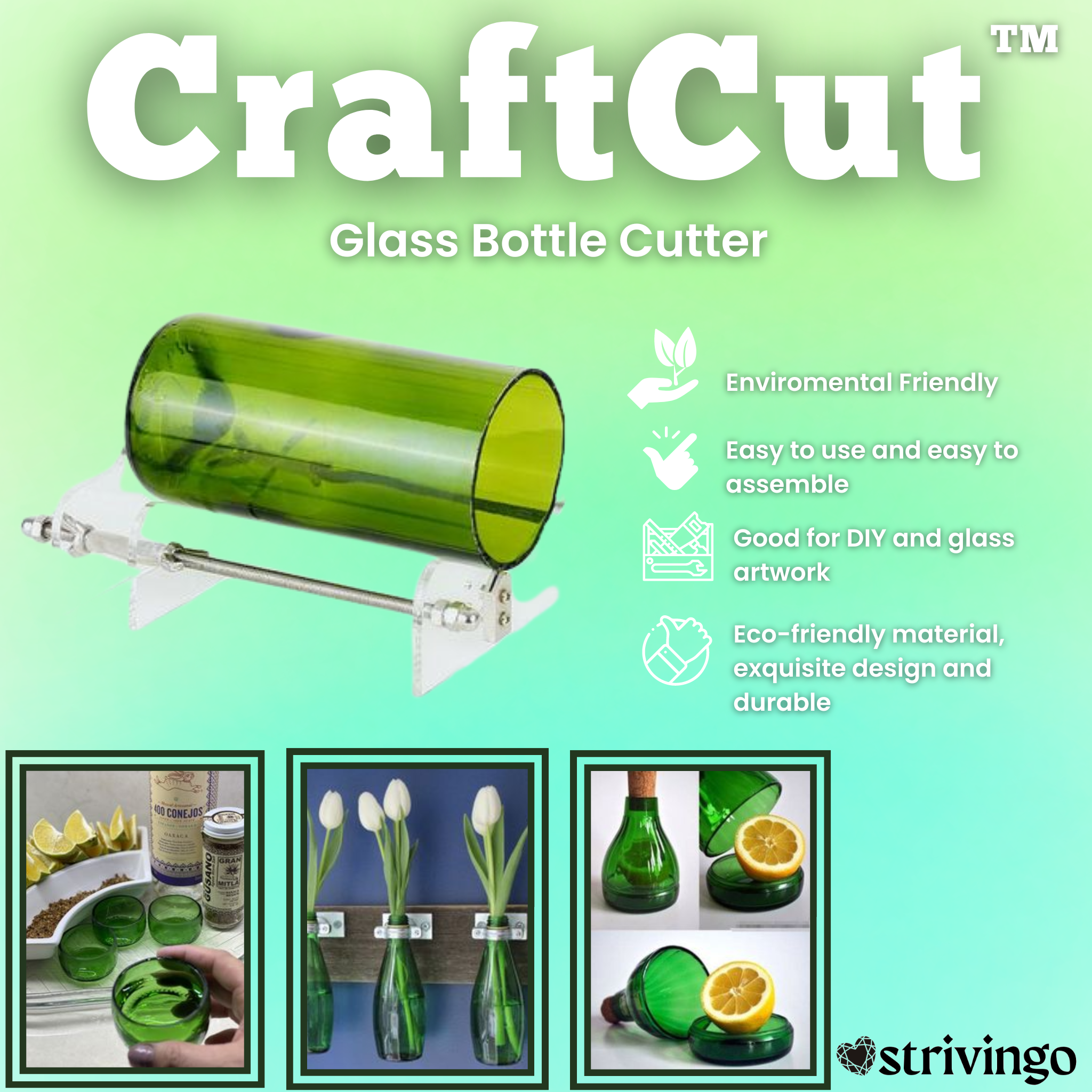 50% OFF | CraftCut™ Glass Bottle Cutter