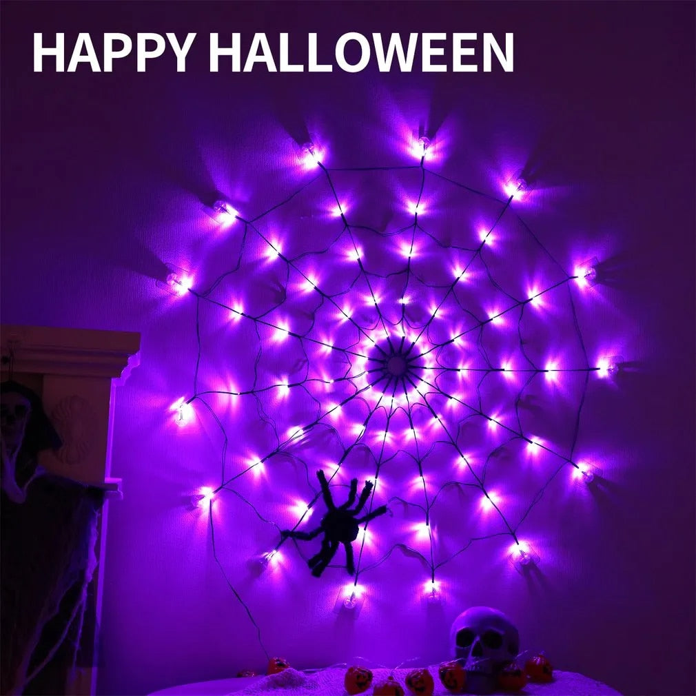 Invobrite™ Halloween Spider 80LED with remote control | 8 light modes