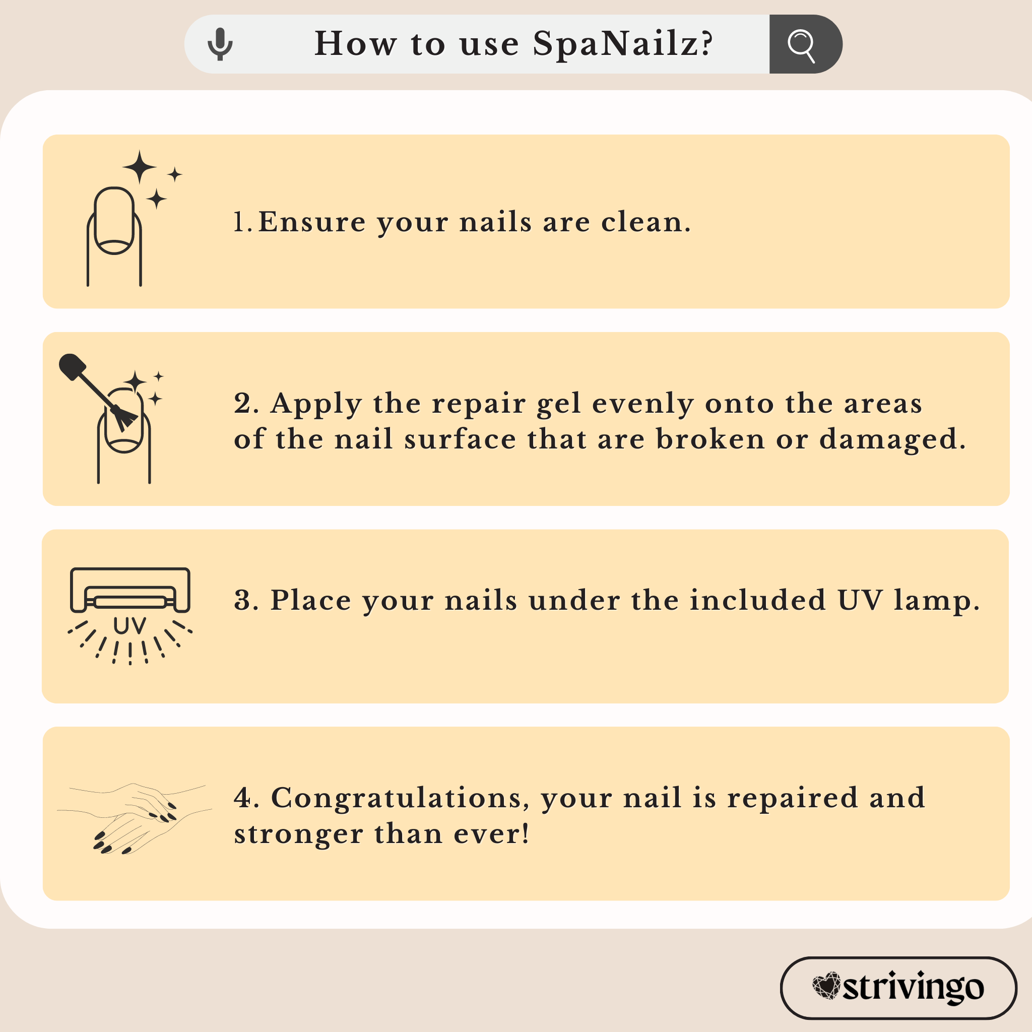 LAST DAY 50% OFF! SpaNailz™ 3 in 1 Nail Repair Set | incl. Brush & UV Lamp