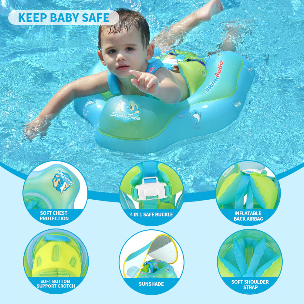 LilSwim™ Baby Pool Floaty with Roof