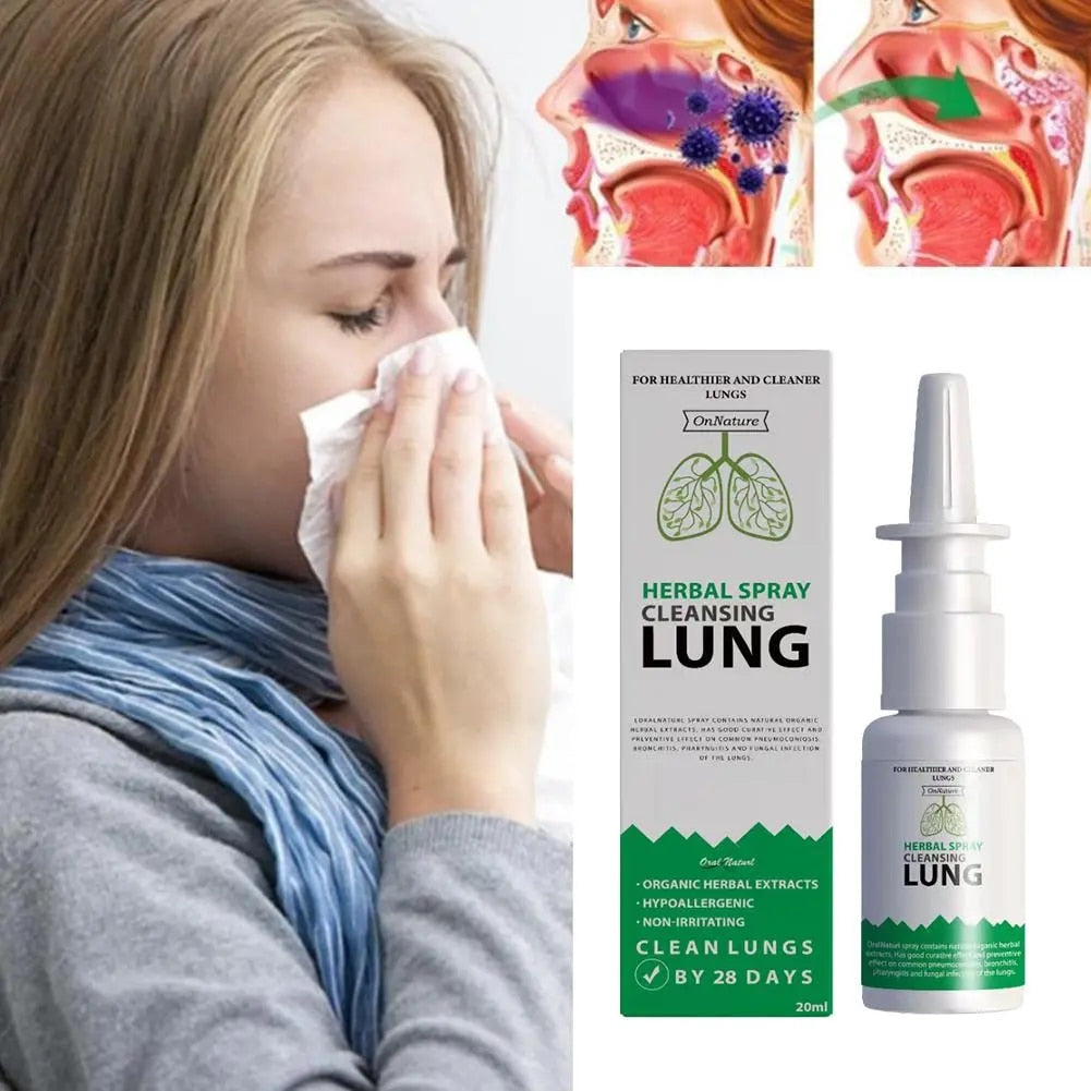 Organic Herbal Lung Cleanse Repair Nasal Spray | BUY 1 GET 2