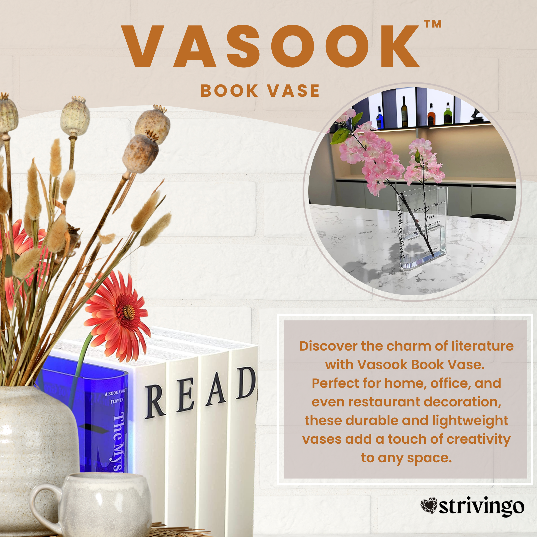 Vasook™ Book Vase | BUY 1 GET 2!