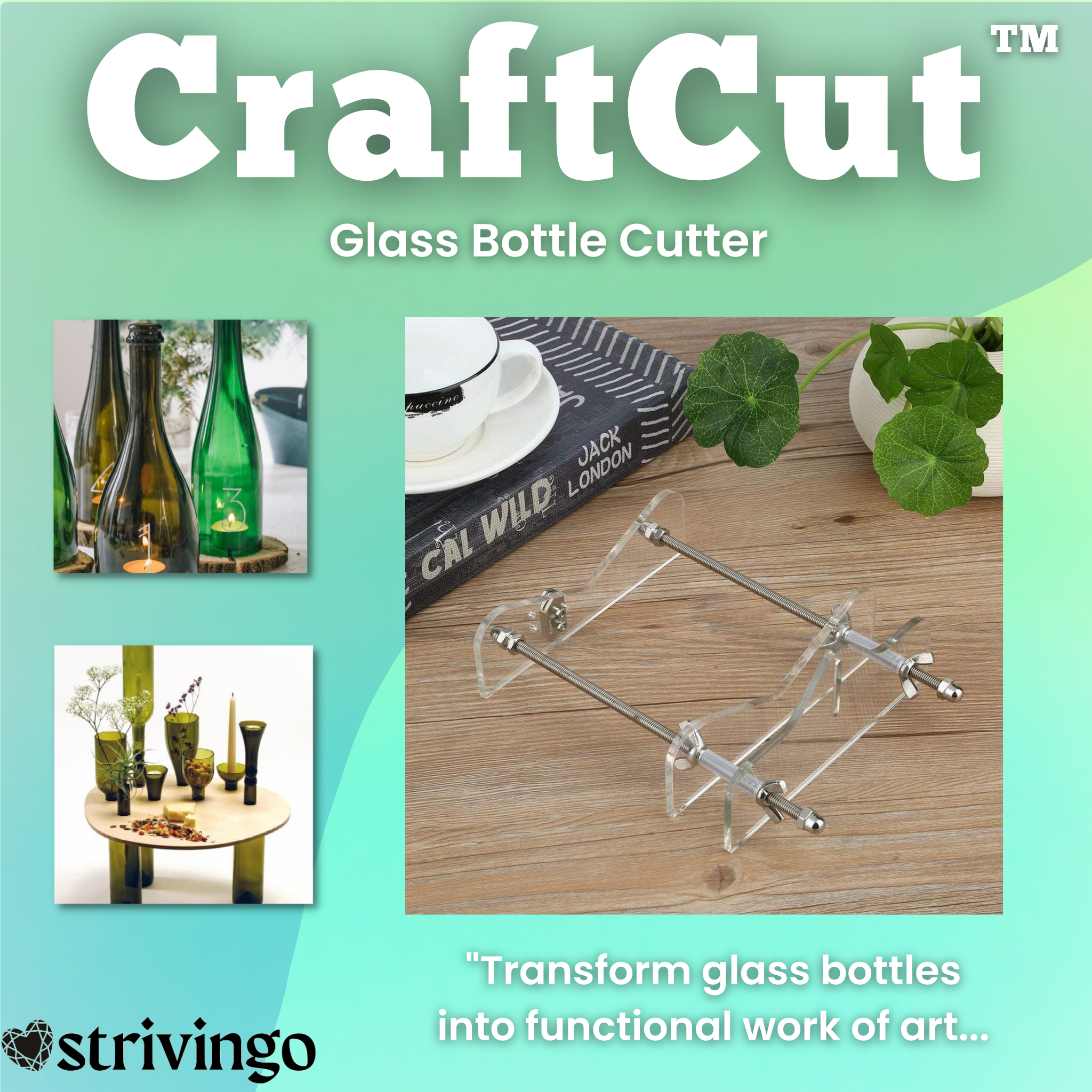 50% OFF | CraftCut™ Glass Bottle Cutter