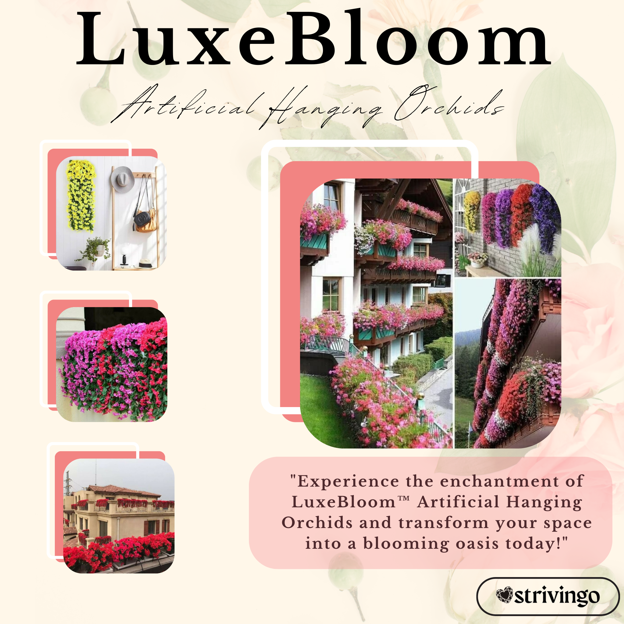 LuxeBloom™ Artificial Hanging Orchids | ** Amazing 2-for-1 Deal **