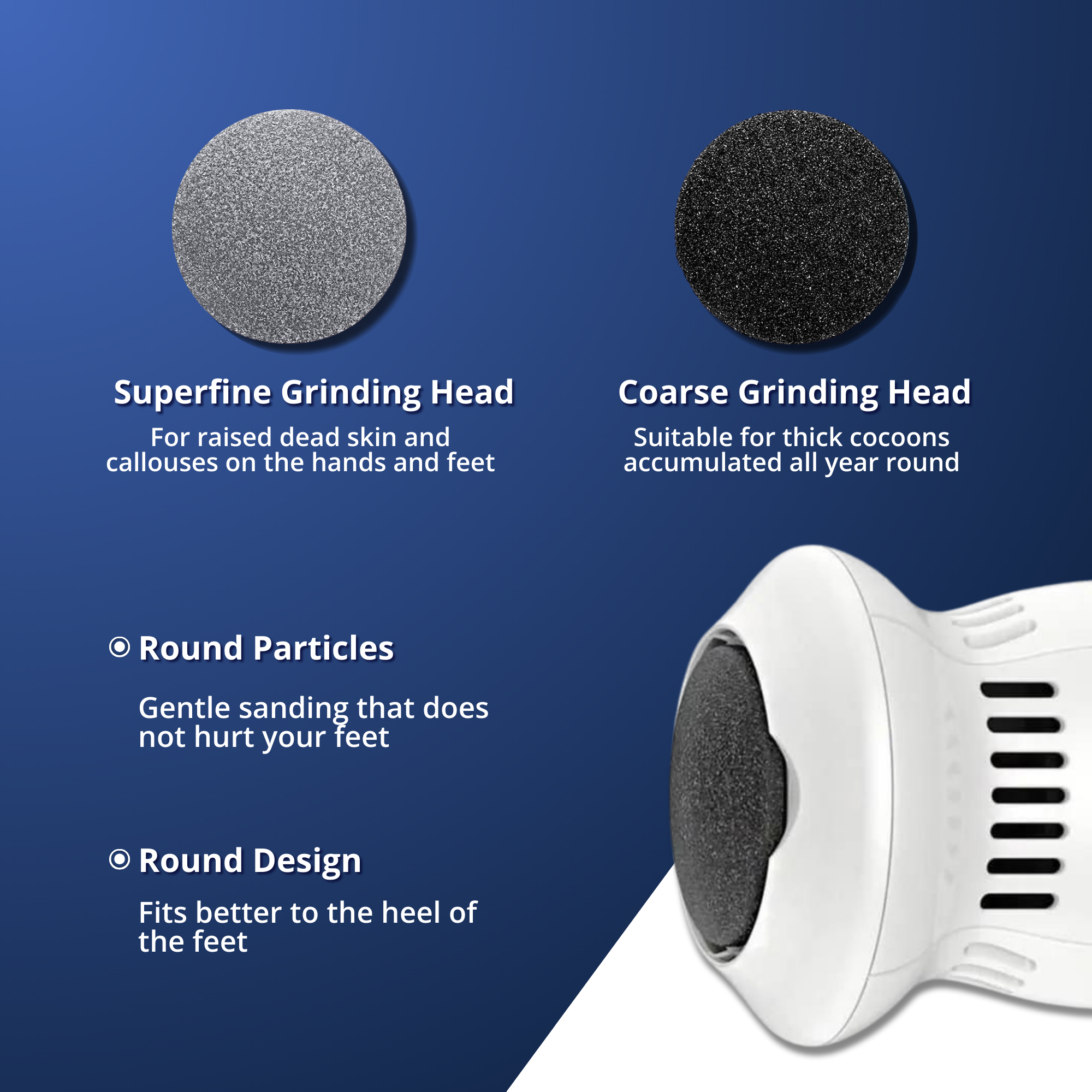 50% OFF THIS WEEK ONLY | Elegrind™ Electric Foot Grinder with Vacuum | incl. 2 Grinder Heads