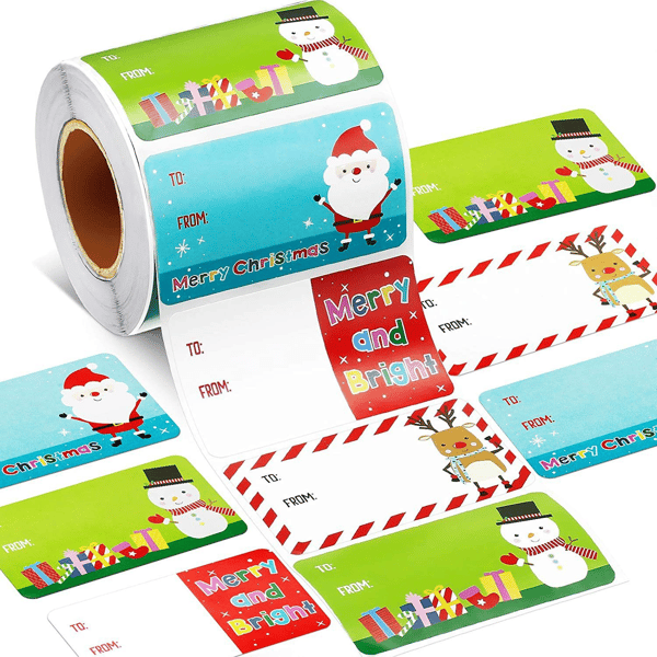EARLY CHRISTMAS OFFER | Pixtag™ Self Adhesive Christmas Gift Tags Set of 500PCS