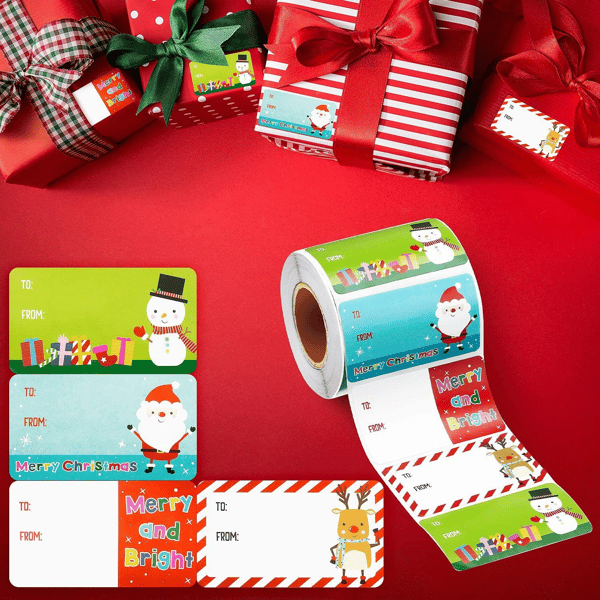 EARLY CHRISTMAS OFFER | Pixtag™ Self Adhesive Christmas Gift Tags Set of 500PCS