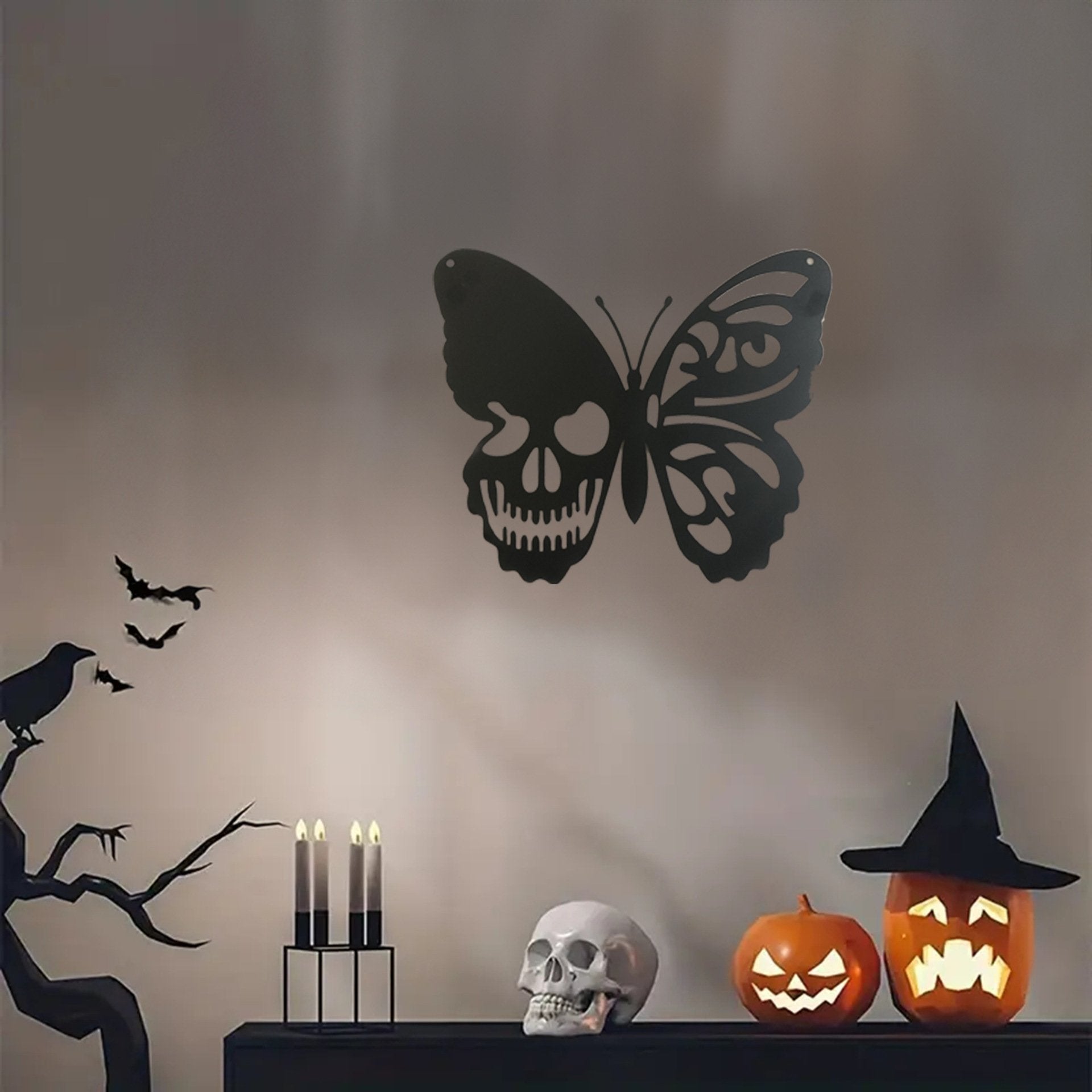 Wickedwallz™ Halloween Butterfly Iron Art Wall Decoration