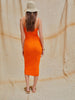 Sunsweet Orange Women Summer Dress