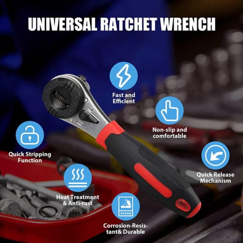 Toolatch Adjustable Ratchet Wrench