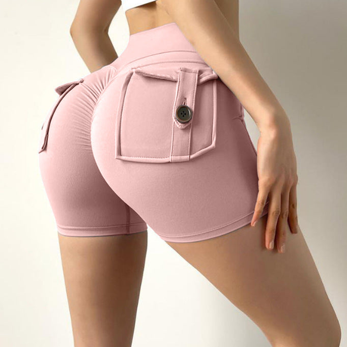 FitBuddy Gym Scrunch Shorts With Pockets