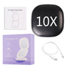 Signil™ Mini LED 10x Magnifying Cosmetic Mirror with different light settings, USB chargeable