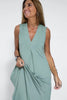 Load image into Gallery viewer, SleekSiren Elegant Solid Color Sleeveless Maxi Dress