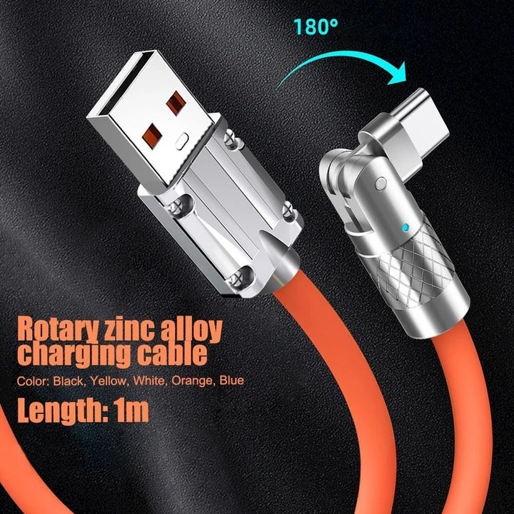 FlexCharge™ 180° Rotating Fast Charge Cable