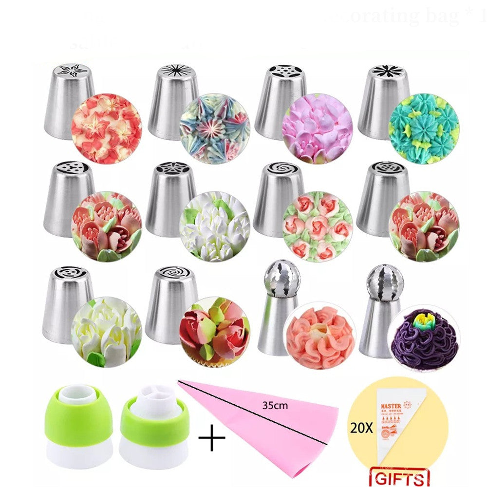 50% OFF TODAY! BeautyBake™ Cake Decor Piping Tips | Set of 12 Incl. FREE Piping Bag