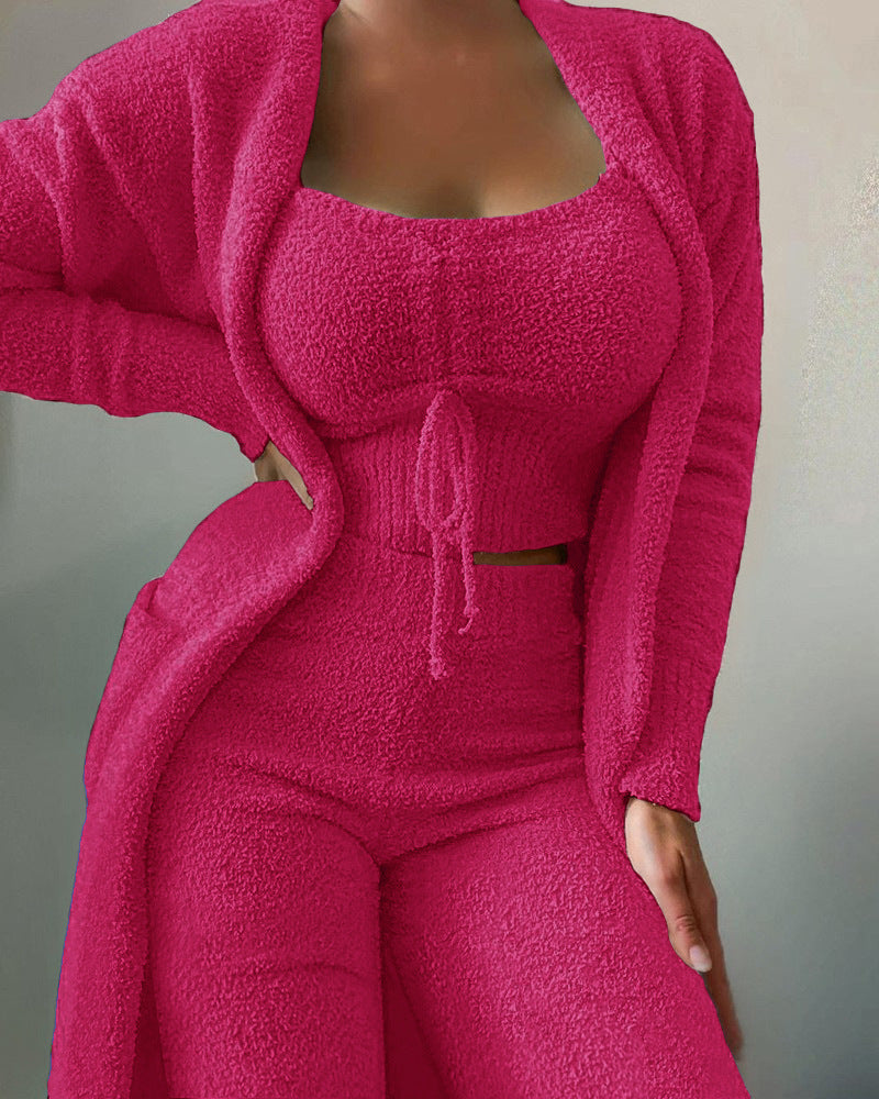 Sabrina 3-Piece Fluffy Fleece Set | Like A Cozy Blanket