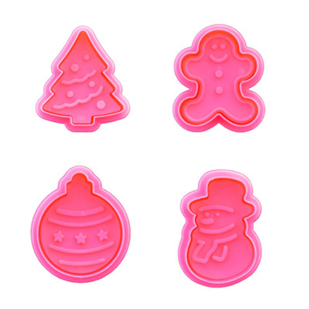 MerryStamps 3D Cookies Set of 4 | Bake Like a Pro