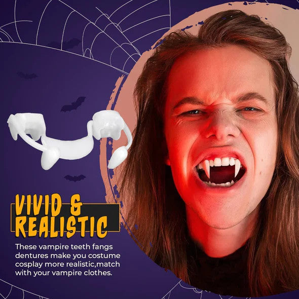 Fangs 2.0™ Retractable Vampire Teeth with Tooth Gel | 1 + 1 FREE