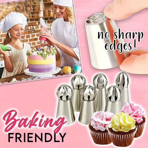 50% OFF TODAY! BeautyBake™ Cake Decor Piping Tips | Set of 12 Incl. FREE Piping Bag