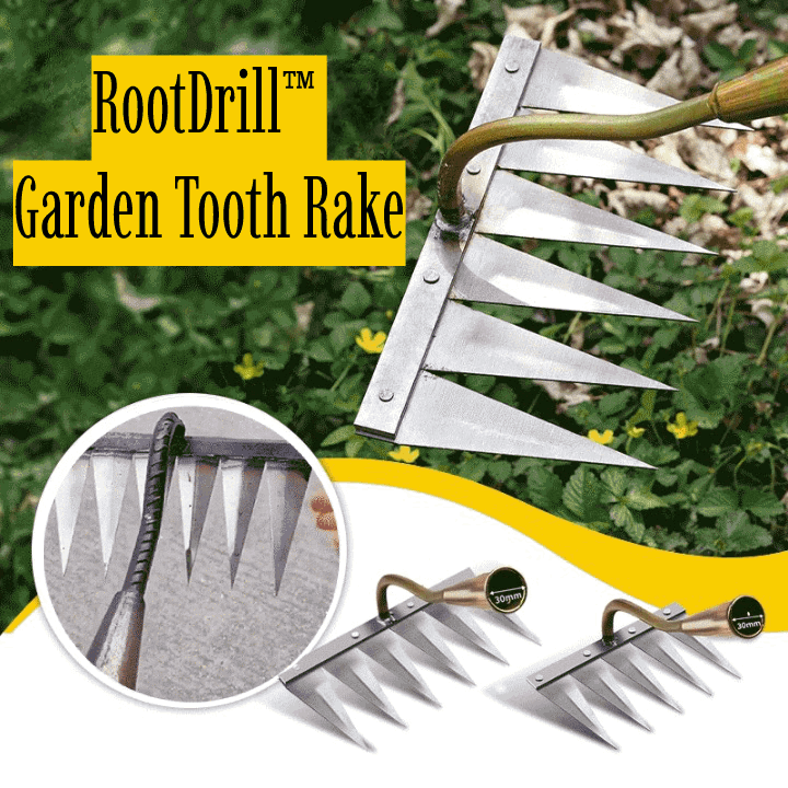 RootDrill™ Garden Tooth Rake