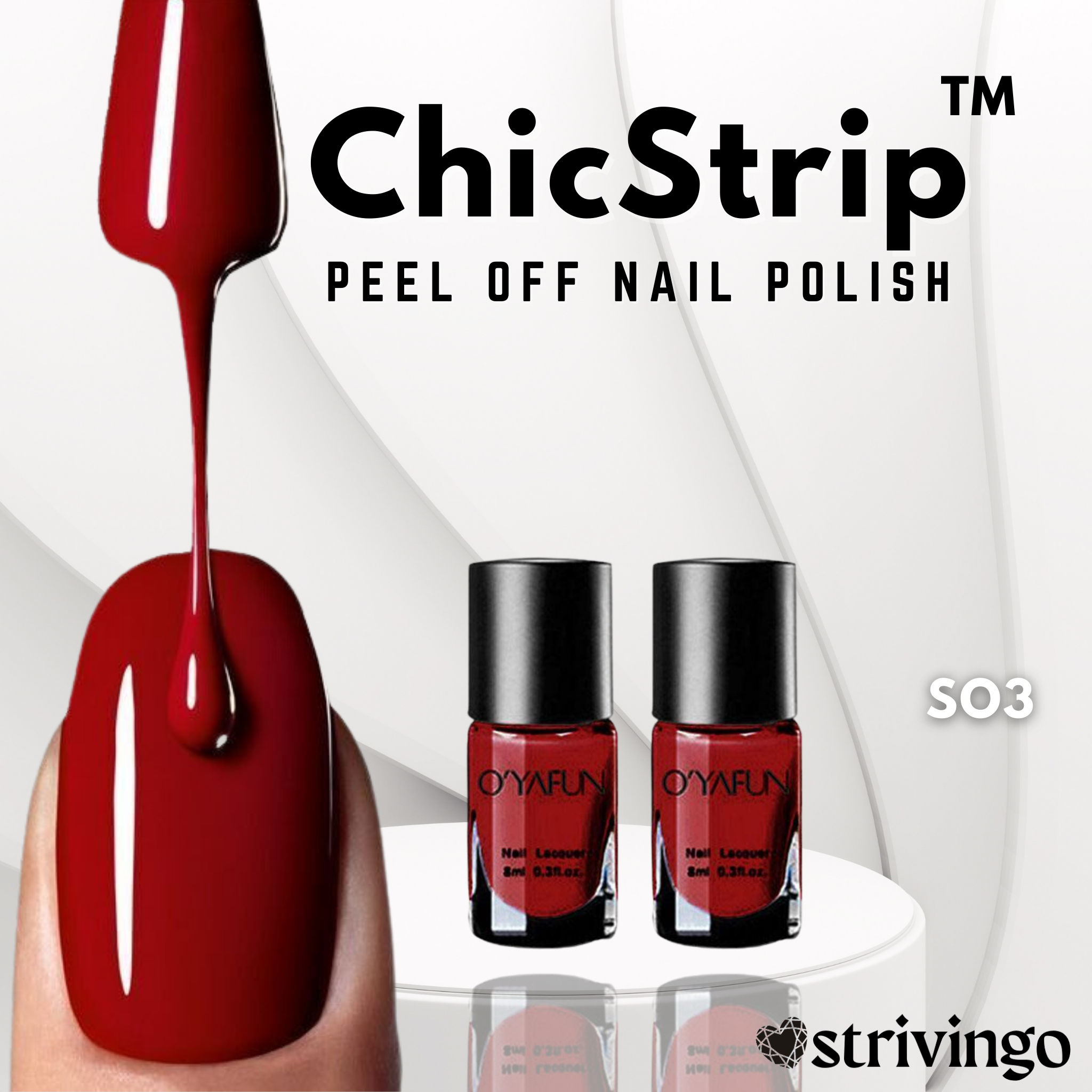ChicStrip™ Peel Off Nail Polish | No Chemicals Needed