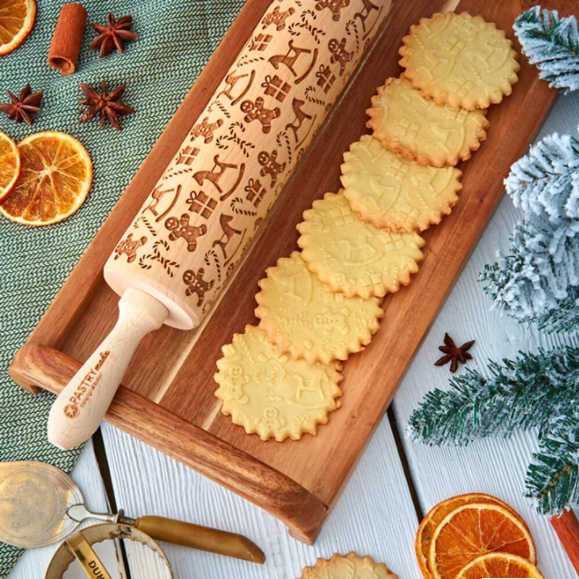 Nola Christmas Rolling Pin | Special Cookies In Just One Step